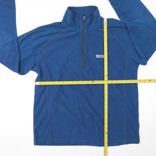 Regatta Great Outdoors Blue XL Men's 1/4 Zip Fleece Sweatshirt