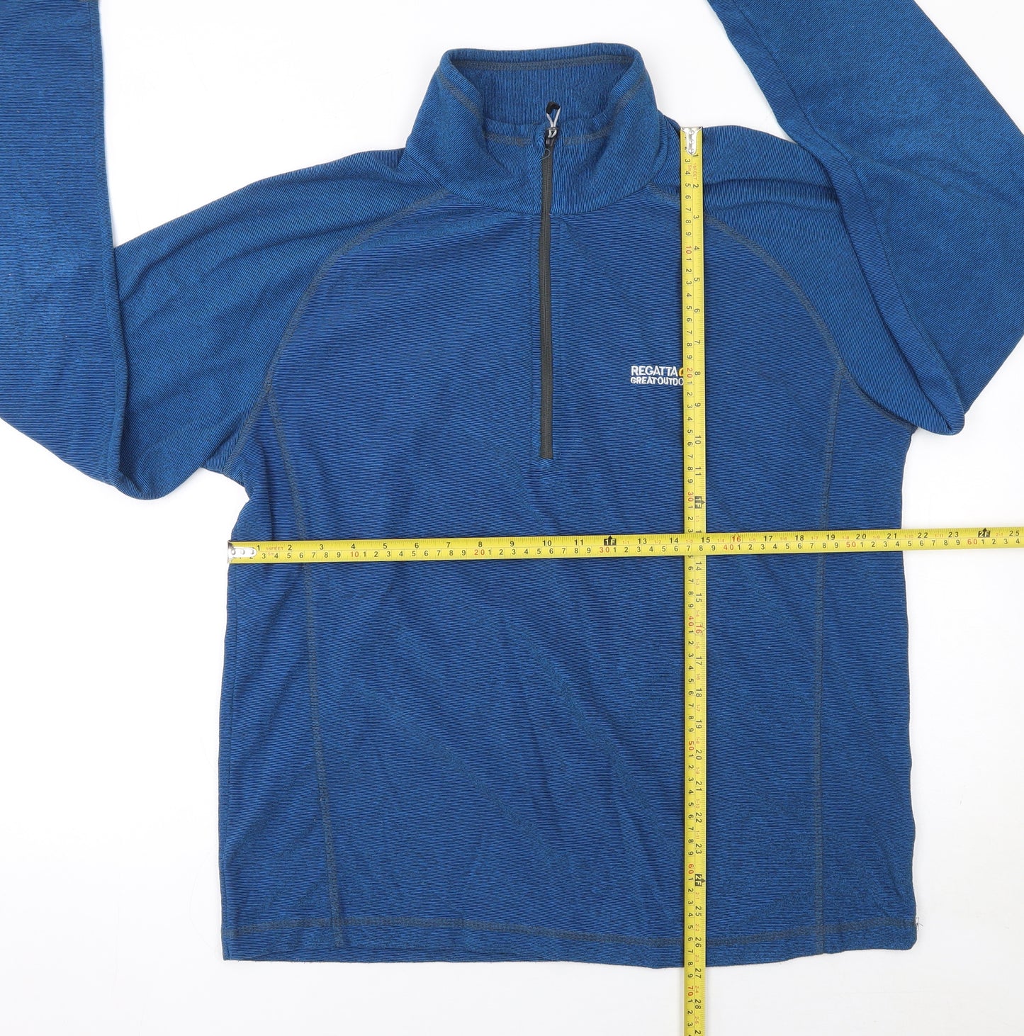 Regatta Great Outdoors Blue XL Men's 1/4 Zip Fleece Sweatshirt