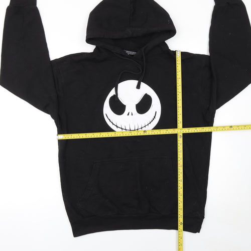 DE-LUX Men's Black Halloween Pullover Hoodie Size L Cotton Blend