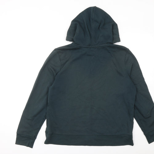Old Navy Men's Green Full Zip Hoodie L Fleece Cotton Blend