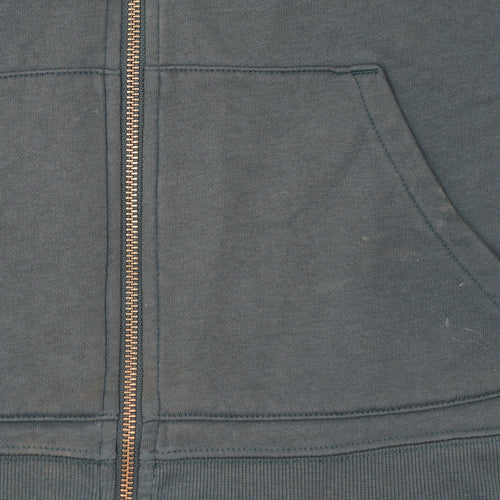 Old Navy Men's Green Full Zip Hoodie L Fleece Cotton Blend
