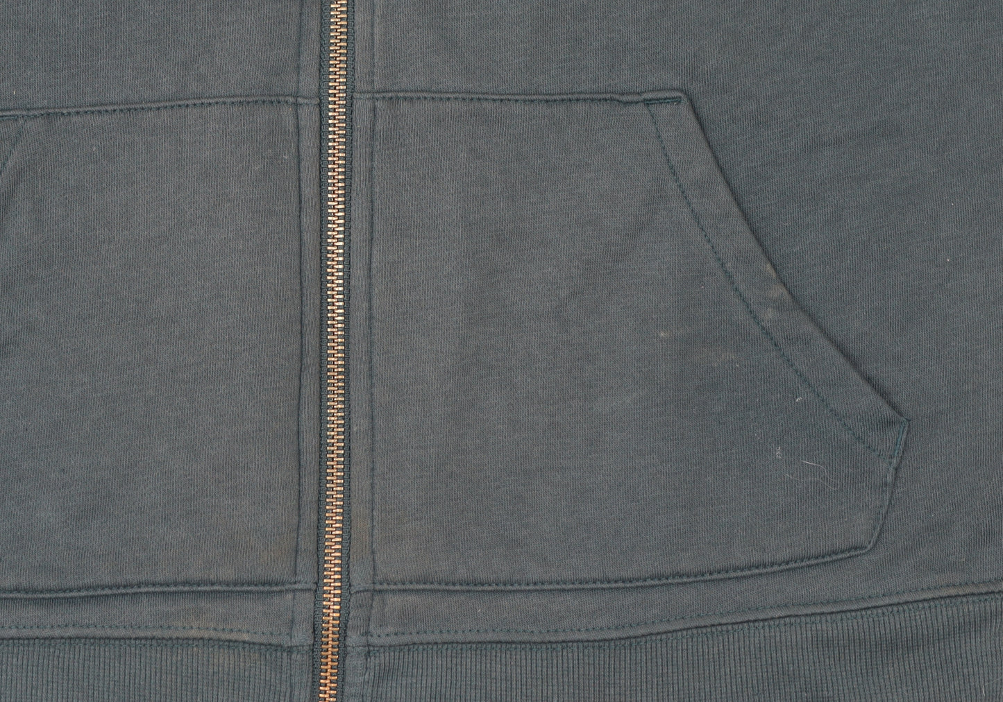 Old Navy Men's Green Full Zip Hoodie L Fleece Cotton Blend