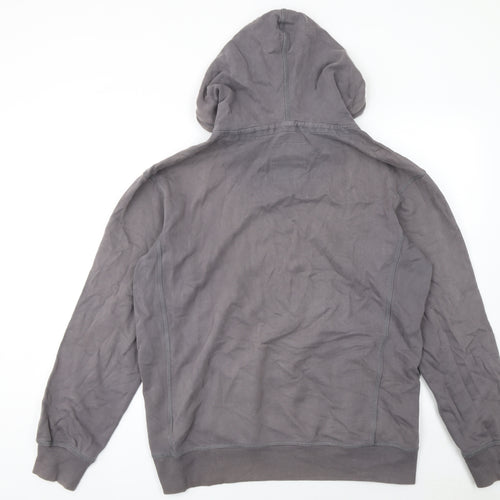 Crew Clothing Co. Men's Grey Small Pullover Cotton Hoodie