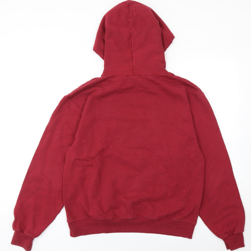Champion Women’s Red Pullover Hoodie Medium Elon University Logo
