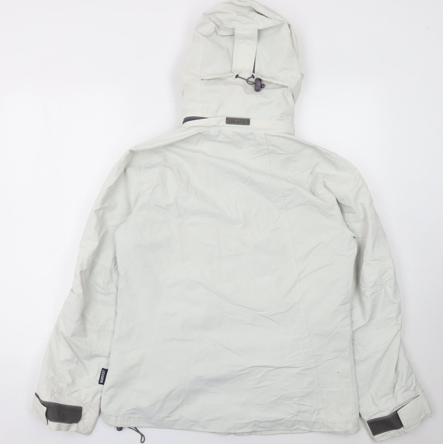Mountainlife Womens White Waterproof Hooded Rain Jacket Size 10