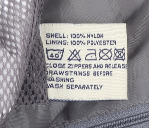 Mountainlife Womens White Waterproof Hooded Rain Jacket Size 10