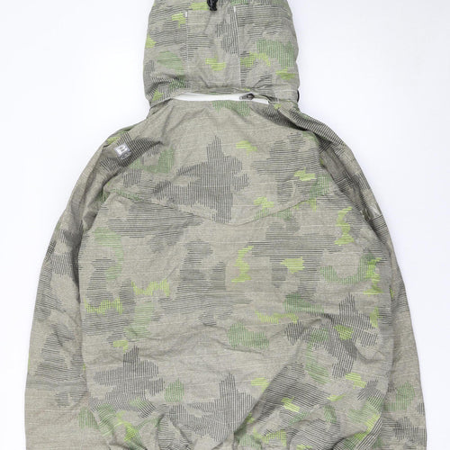 Bonfire Men’s Green Camouflage Hooded Parka Jacket Size M Waterproof Winter Coat