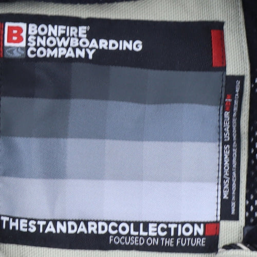 Bonfire Men’s Green Camouflage Hooded Parka Jacket Size M Waterproof Winter Coat