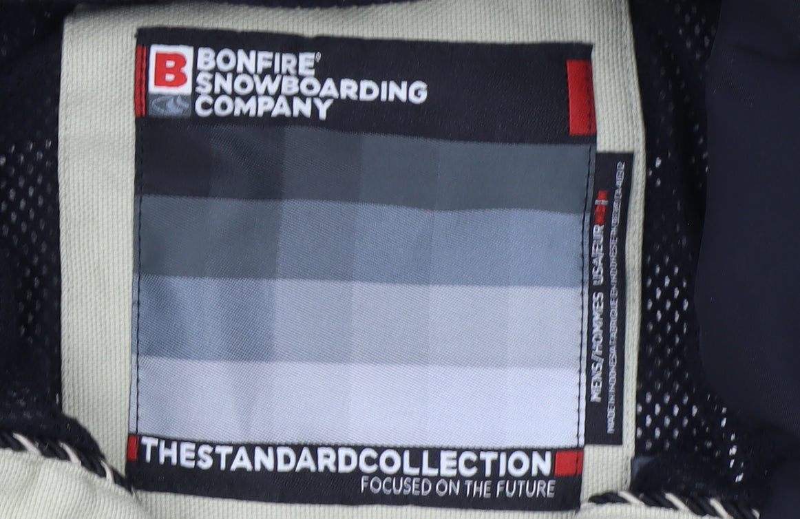 Bonfire Men’s Green Camouflage Hooded Parka Jacket Size M Waterproof Winter Coat