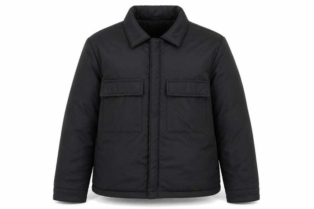 Brave Soul Women Black L Puffer Jacket Winter Zip Coat