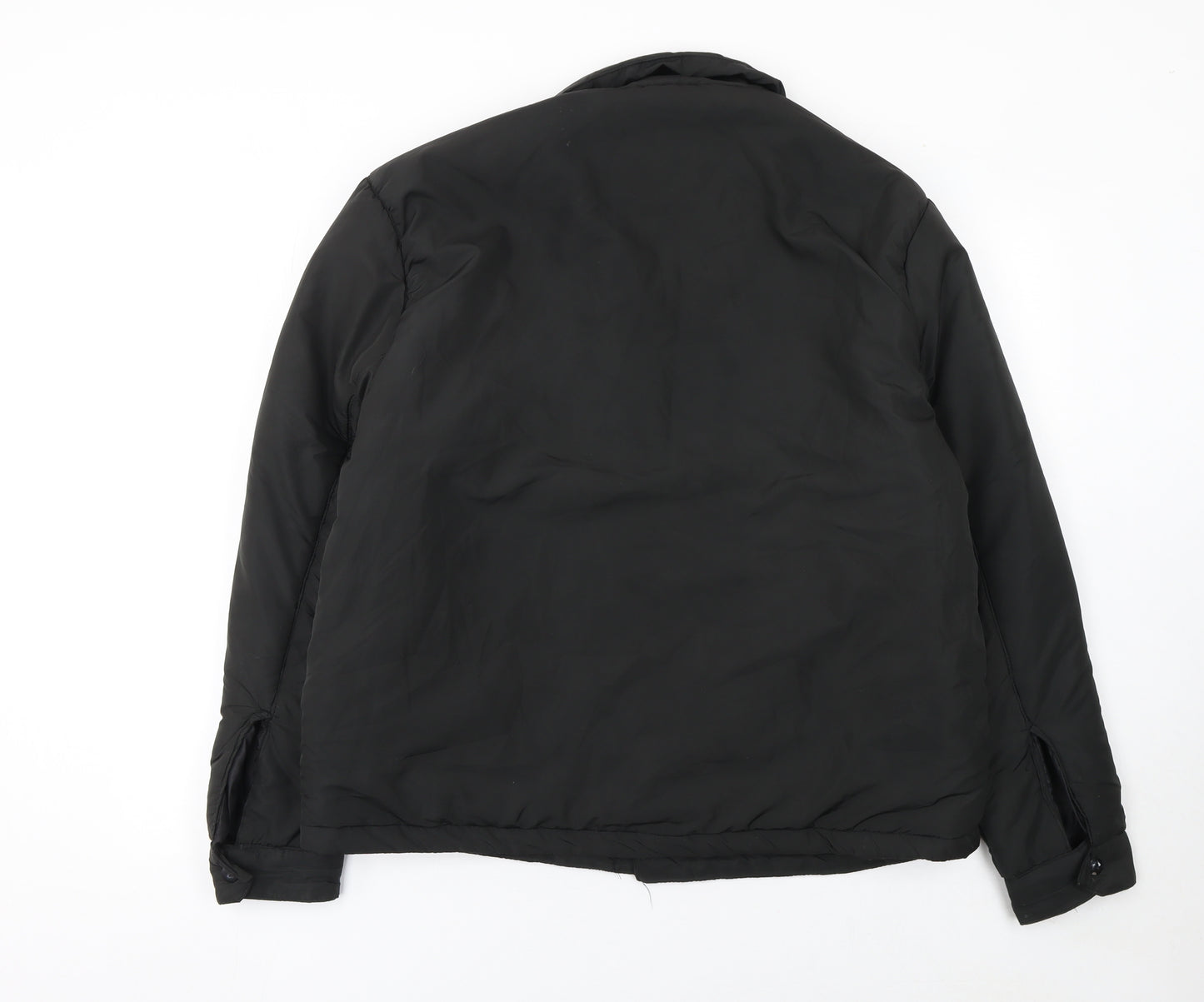 Brave Soul Women Black L Puffer Jacket Winter Zip Coat