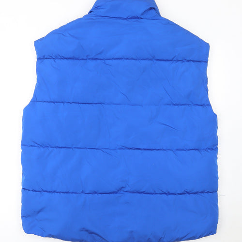 Primark Womens Blue M Puffer Sleeveless Waistcoat