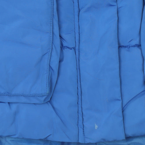 Primark Womens Blue M Puffer Sleeveless Waistcoat