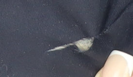 BHS Mens Blue Nylon Parka Jacket M Hooded Lined Winter Coat