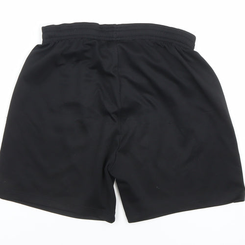 Umbro Boys Black 12 Years Athletic Football Shorts 100% Polyester