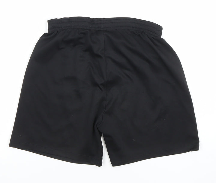 Umbro Boys Black 12 Years Athletic Football Shorts 100% Polyester