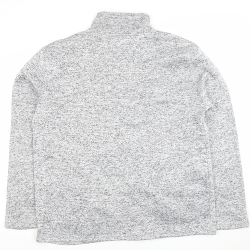 Atlas For Men Grey Full Zip Fleece Jacket XL Regular Men's Outdoor Casual