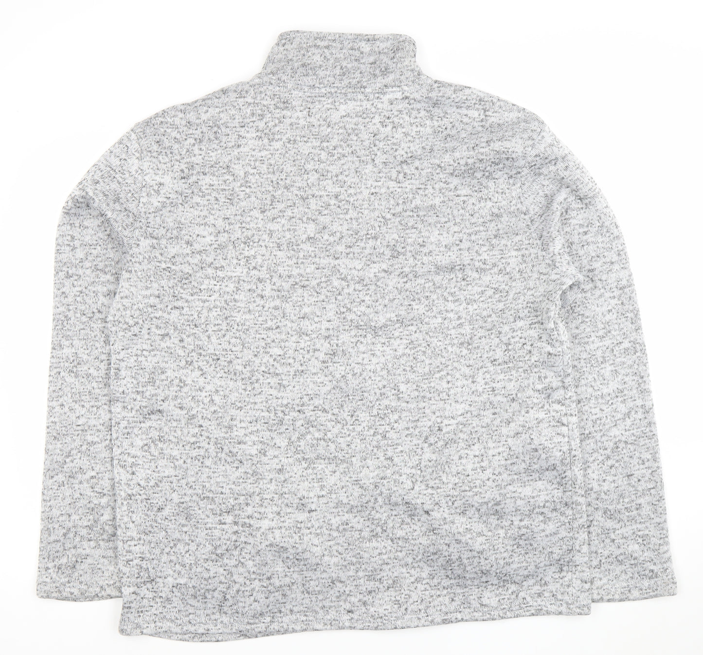 Atlas For Men Grey Full Zip Fleece Jacket XL Regular Men's Outdoor Casual