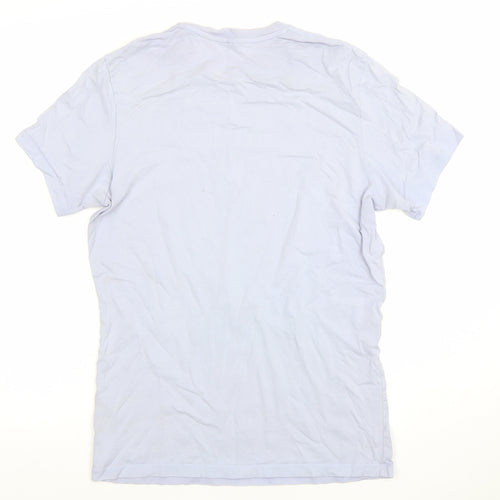 Jack Wills Men's Blue Cotton Crew Neck Short Sleeve T-Shirt Size S