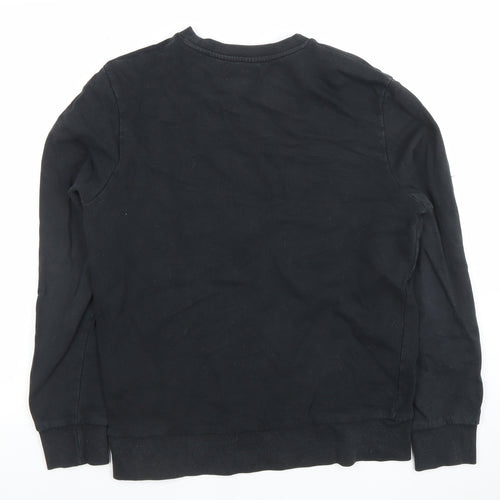 Jack & Jones Men's Black Crew Neck Logo Sweatshirt Size S