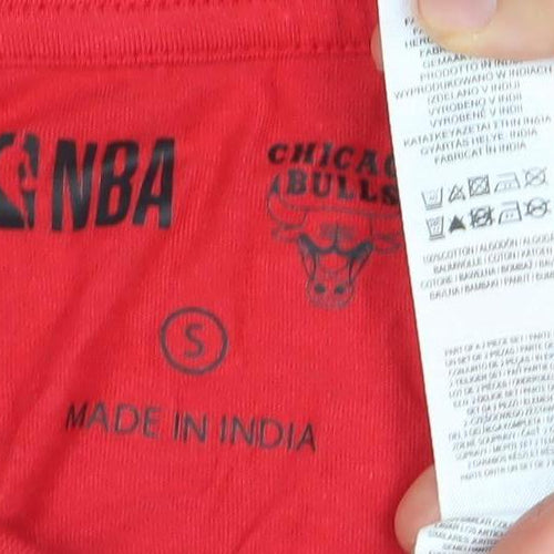 NBA Chicago Bulls Red Long Sleeve Men's T-Shirt Size S