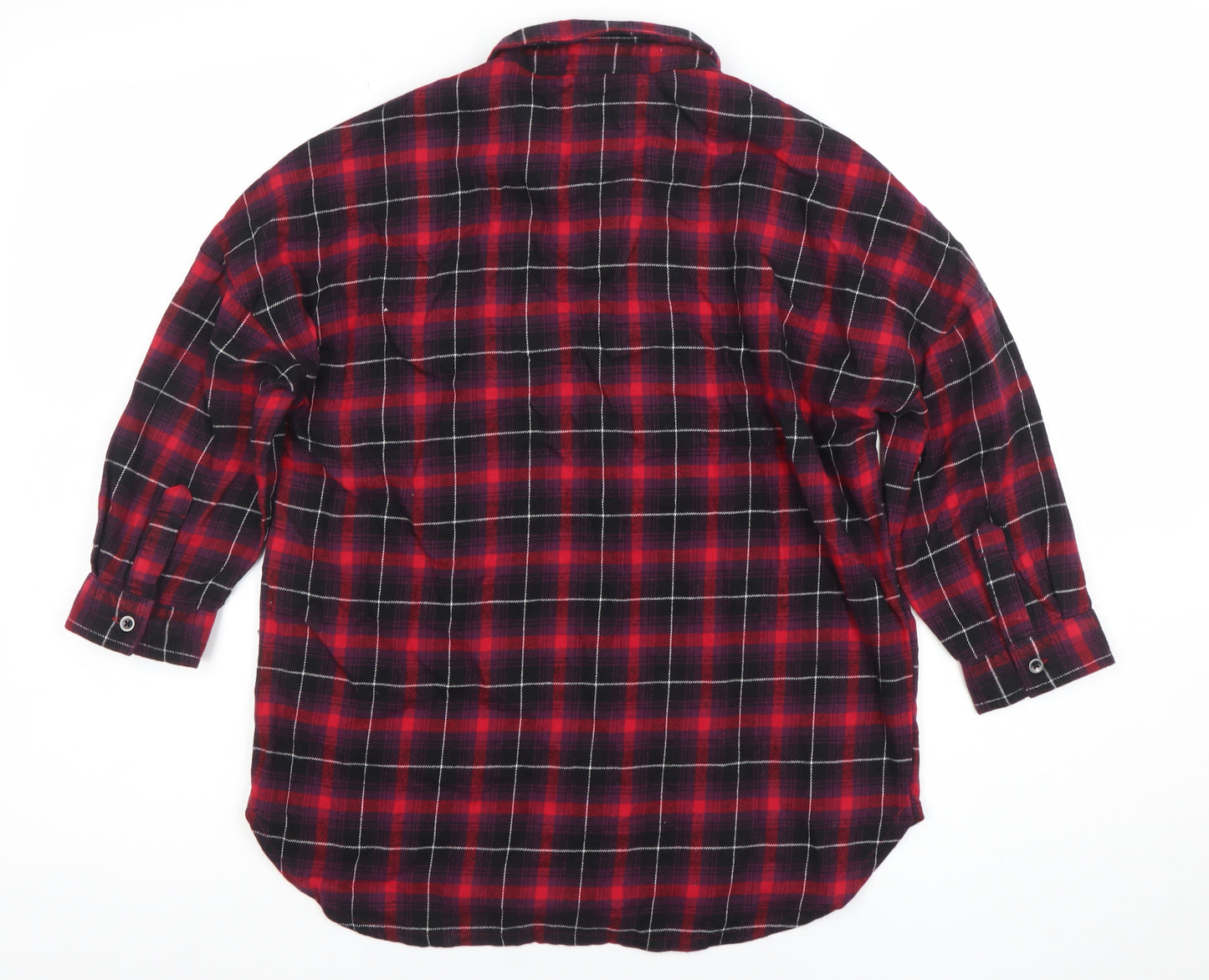Next Boys Red Check Flannel Long Sleeve Nightshirt 7 Years