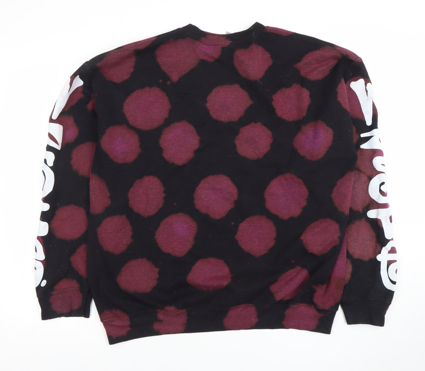 Gildan Men's Multicoloured Polka Dot Crew Neck Pullover Sweatshirt L