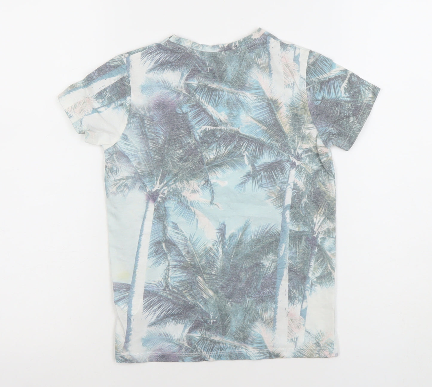 Rebel by Primark Boys Blue Soul Surfer Palm Print T-Shirt 7-8 Years
