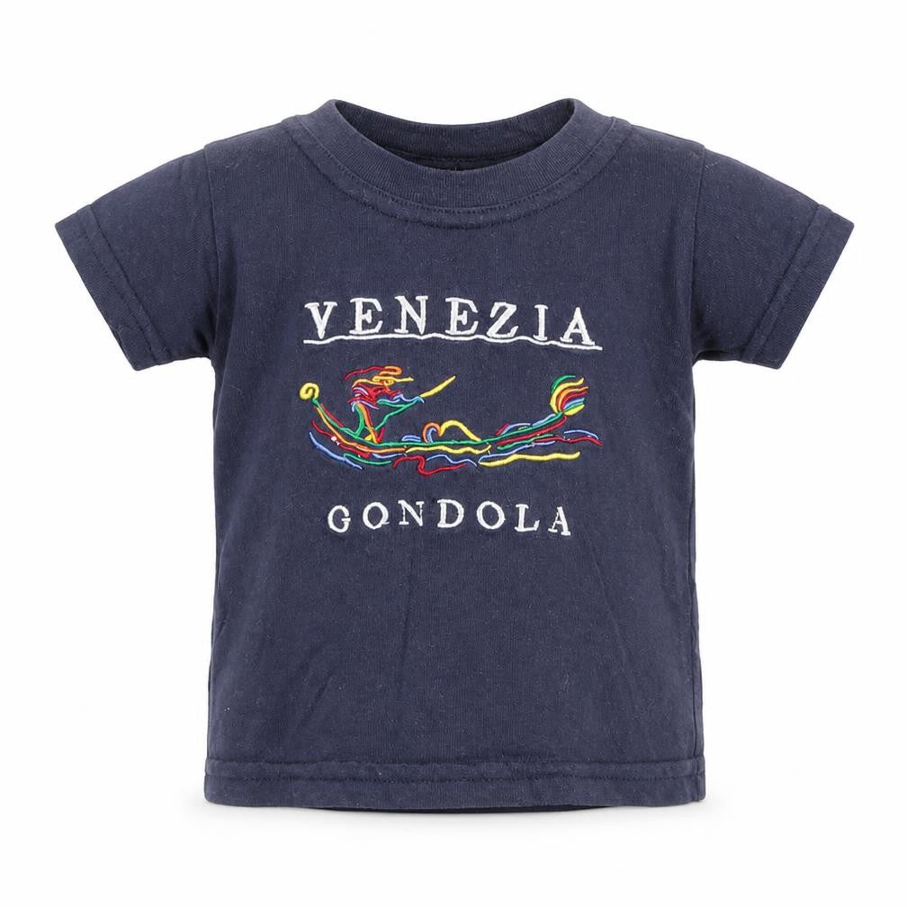 Star Venezia Blue Baby T-Shirt 12 Months Cotton Embroidered Graphic Top