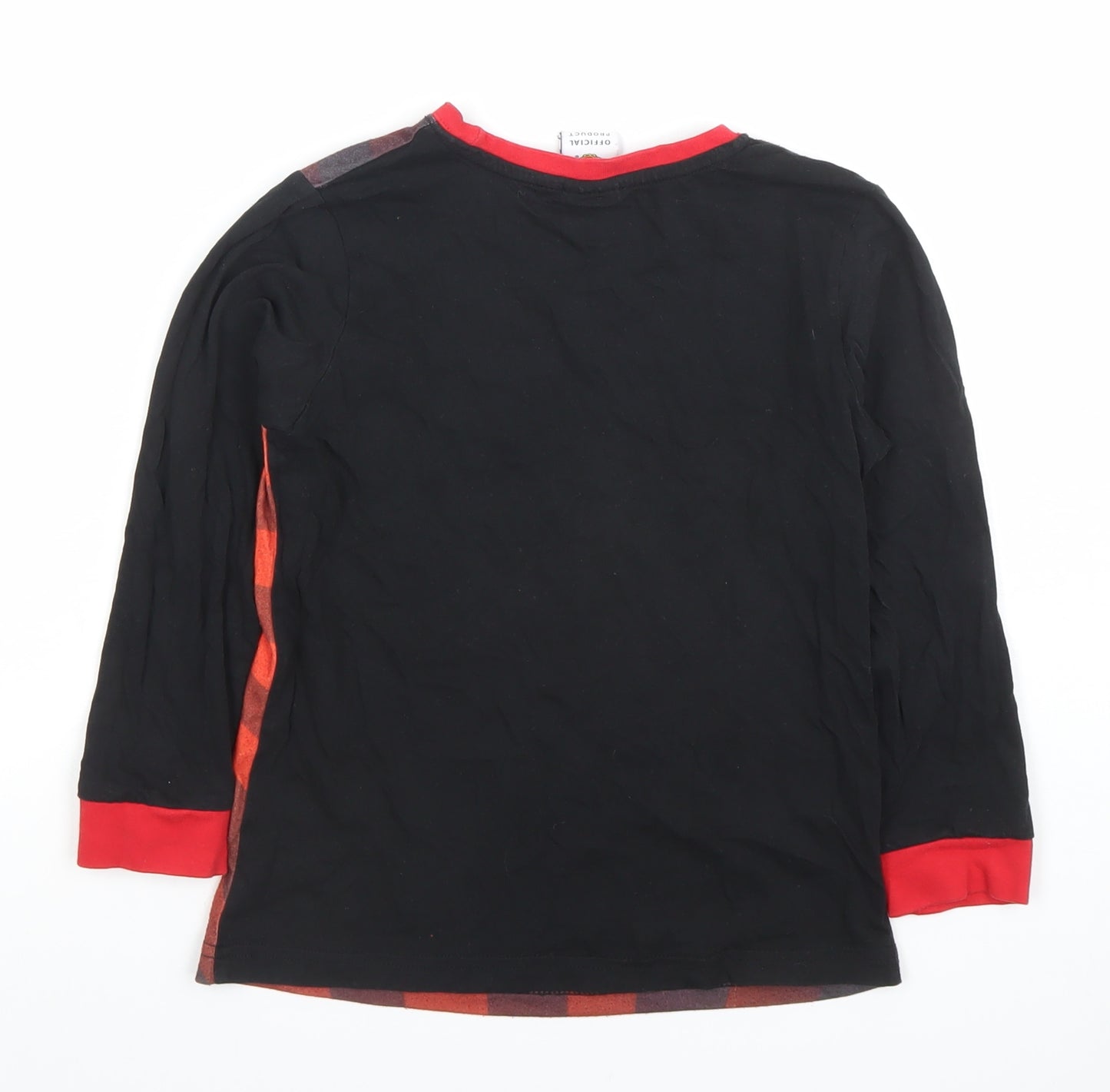 Manchester United Boys Red Long Sleeve Graphic Football T-Shirt 7-8 Years