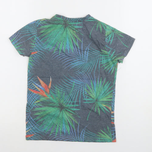 Rebel by Primark Boys Multicoloured Tropical Print T-Shirt 7 Years