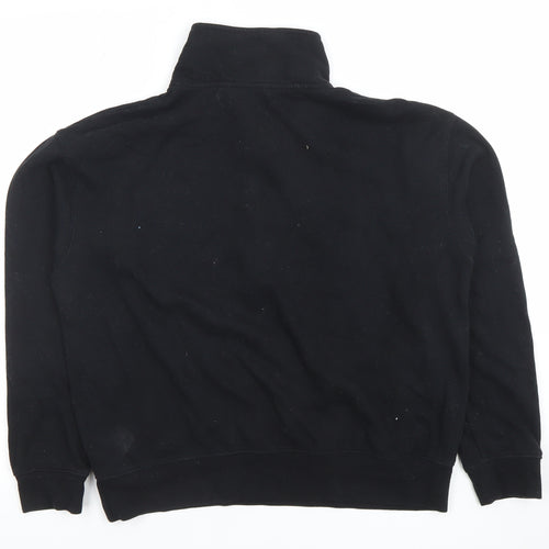 Dunnes Women Black 1/2 Zip Pullover Sweatshirt Size M
