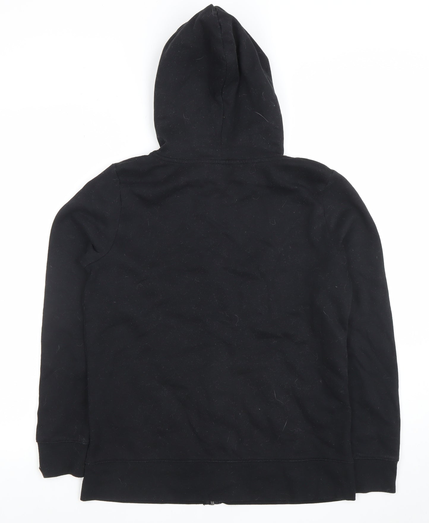 Dunnes Women's Black Full Zip Hoodie Size S Casual Cotton Blend