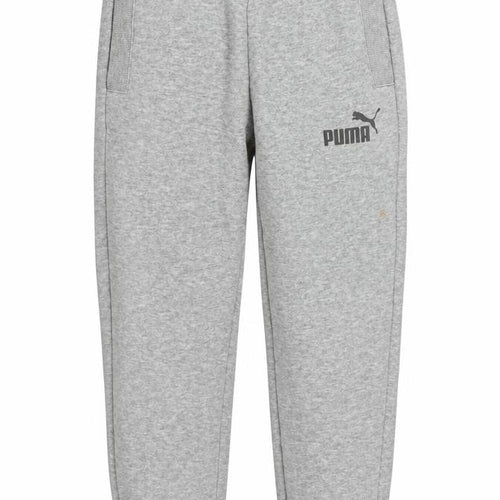 Puma Boys Grey Jogger Sweatpants 7-8 Years Regular Fit Fleece Activewear