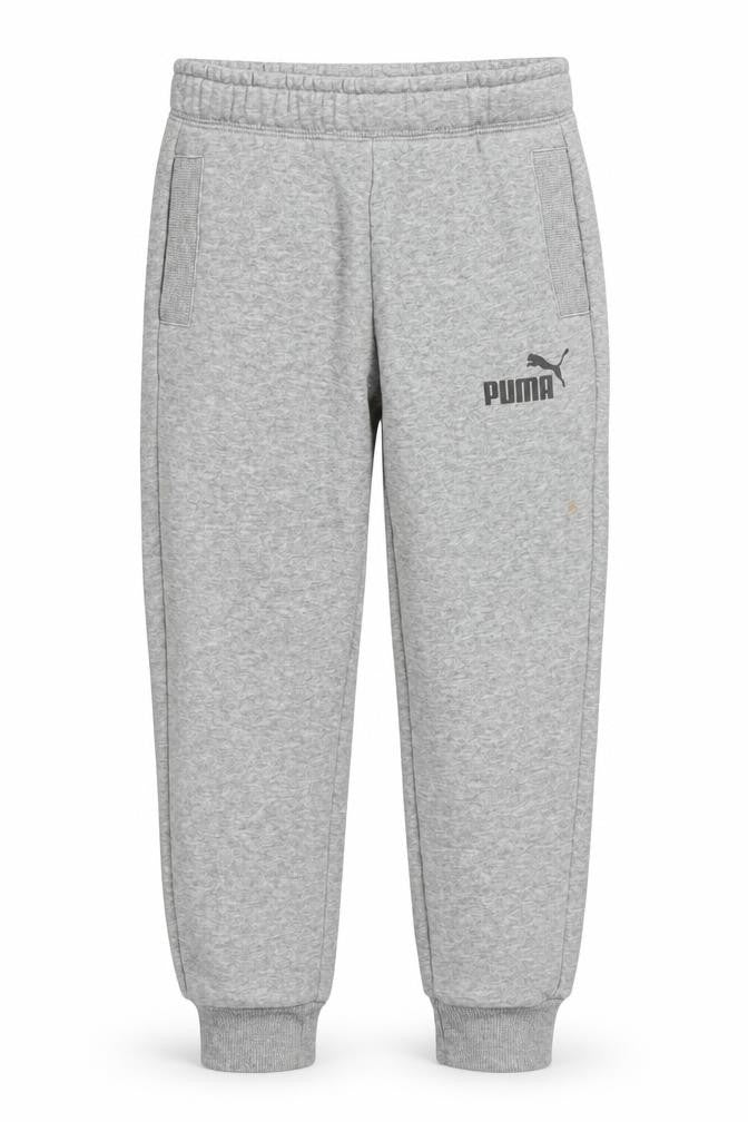 Puma Boys Grey Jogger Sweatpants 7-8 Years Regular Fit Fleece Activewear