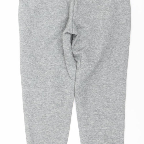 Puma Boys Grey Jogger Sweatpants 7-8 Years Regular Fit Fleece Activewear