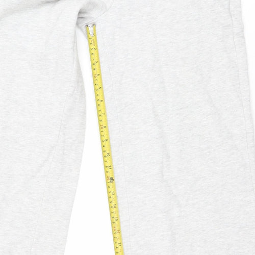 Bershka Women Grey Small Sweat Activewear Shorts Cotton Blend