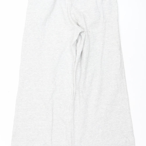 Bershka Women Grey Small Sweat Activewear Shorts Cotton Blend