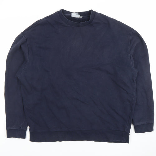 ASOS Men’s Blue Regular Fit Crew Neck Sweatshirt M