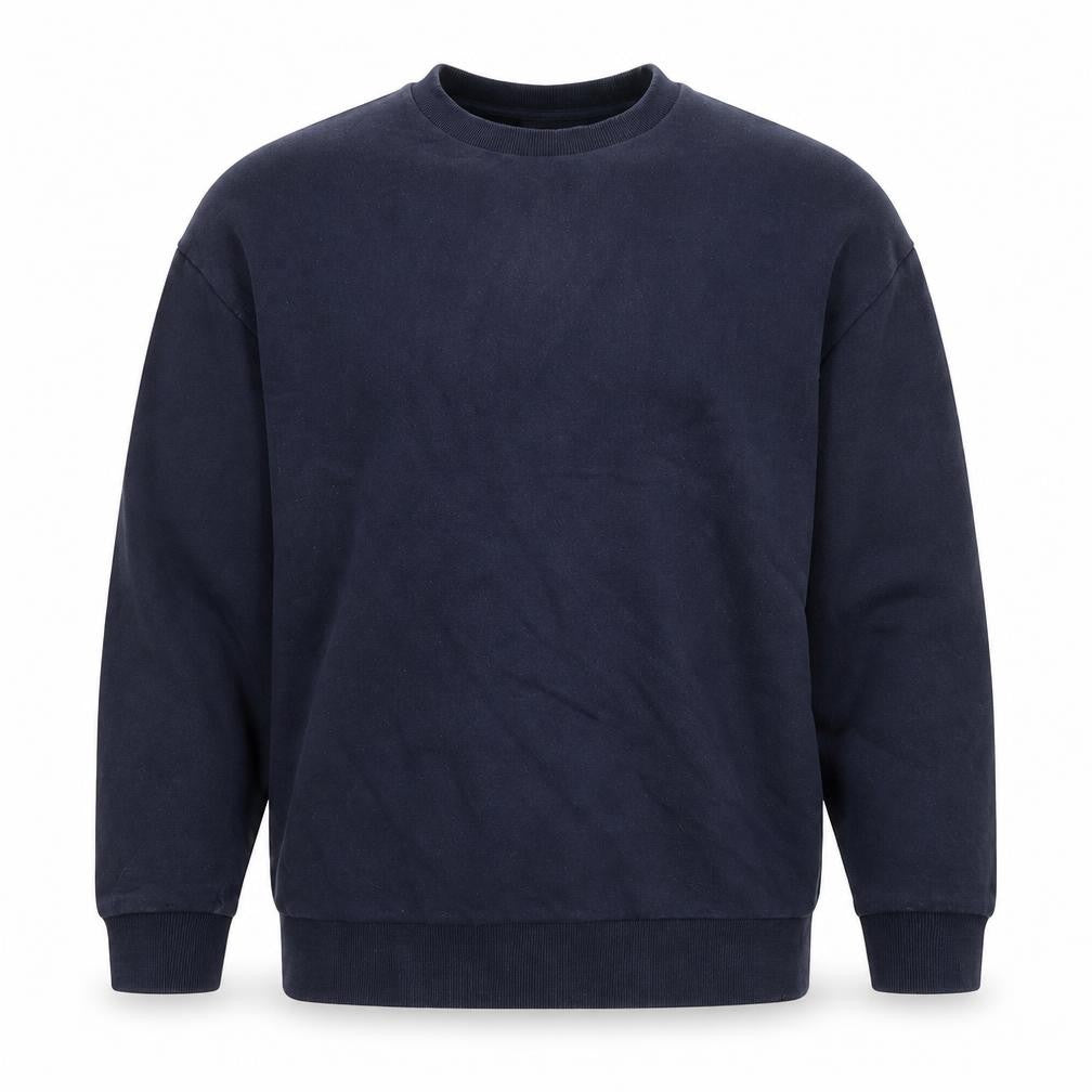 Front view of ASOS Men’s Blue Regular Fit Crew Neck Sweatshirt M