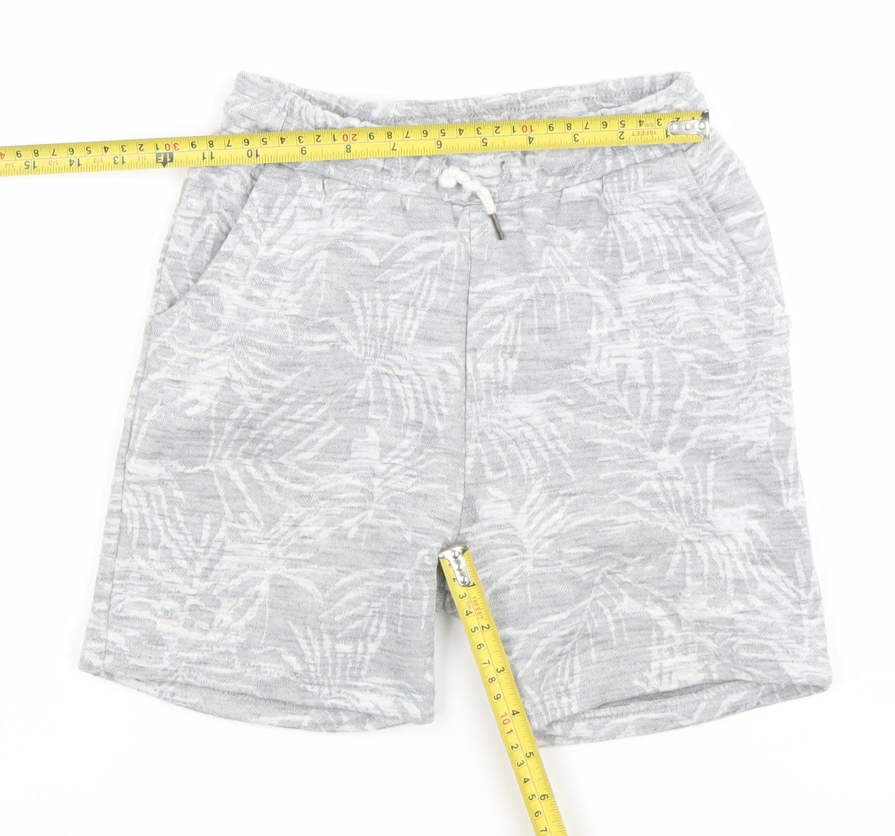 Rebel by Primark Boys Grey Sweat Shorts 5-7 Years Drawstring Pockets Summer