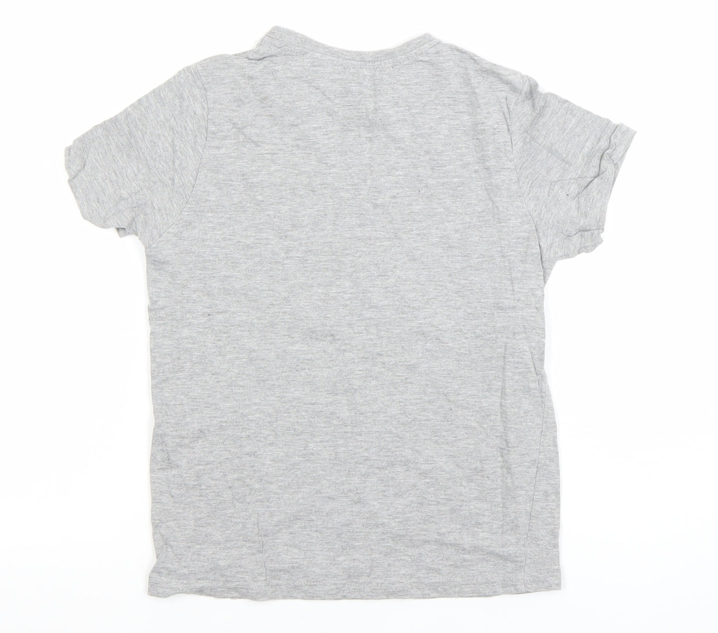 Rebel by Primark Boys Grey Cowboy Graphic T-Shirt 6-7 Years Short Sleeve