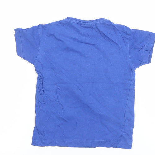 Texmania Blue Fun Graphic Print Cotton Baby T-Shirt 12 Months