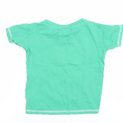 Traditional Craftwear Boys Green Elephant Dublin Zoo Cotton T-Shirt 3-4 Years