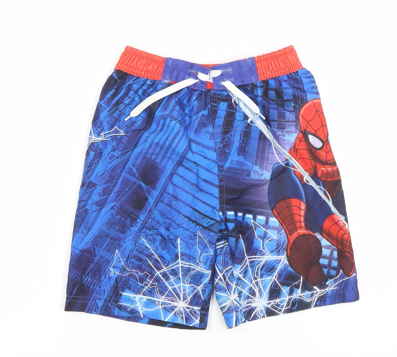 Marvel Spider-Man Boys Blue 5-6 Years Board Shorts Swimwear