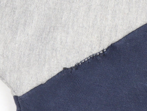 SoulCal & Co Boys Navy Grey Pullover Hoodie Age 9-10 Years Cotton Blend