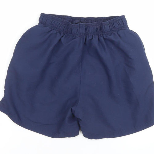 Nike Boys Blue Small Athletic Running Shorts Elastic Waist 100% Polyester