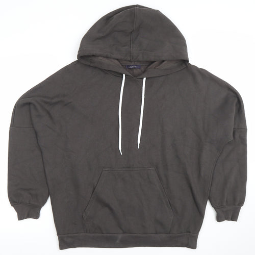 Marks and Spencer Women’s Black Pullover Hoodie Medium Cotton Blend
