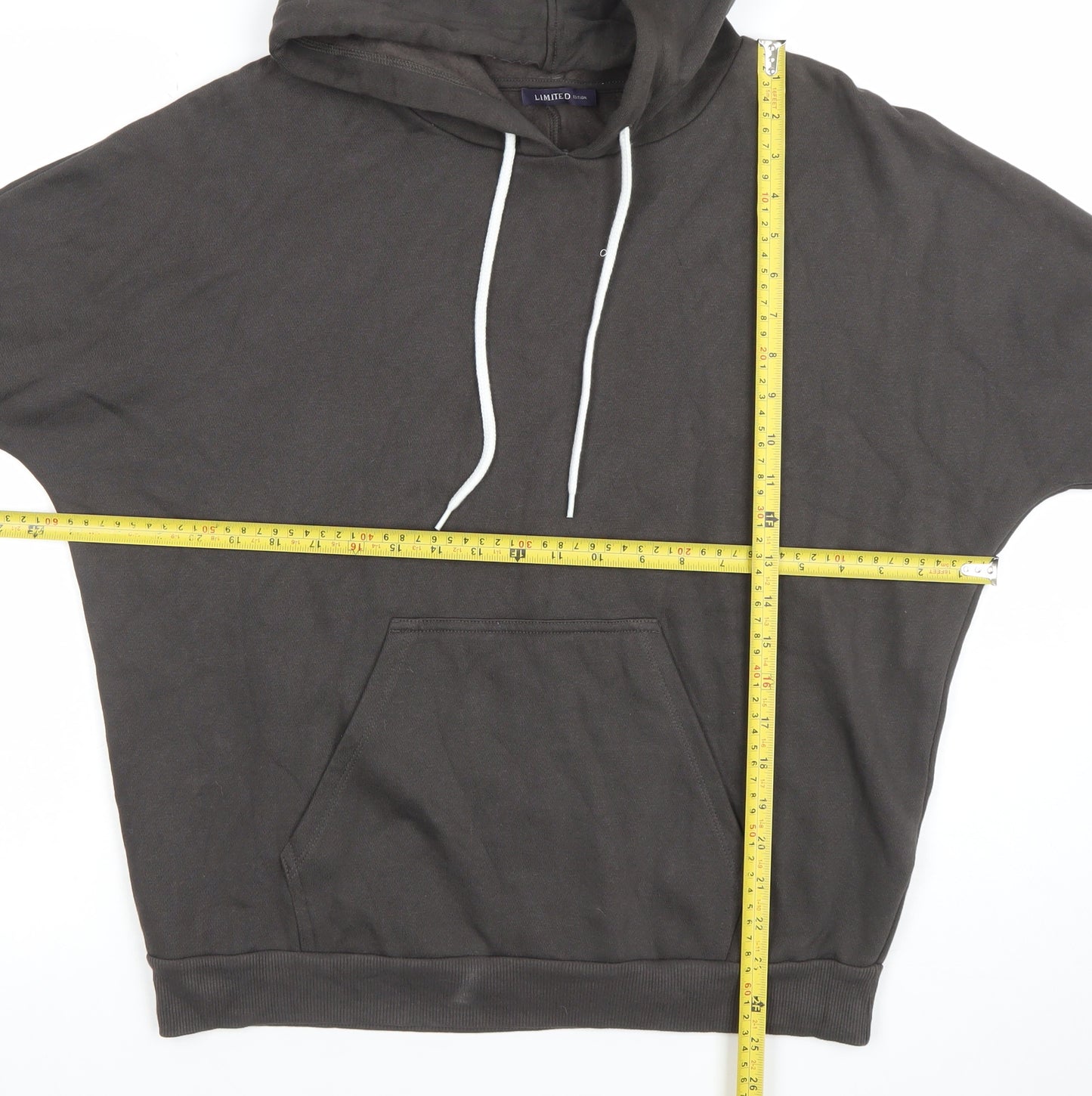 Marks and Spencer Women’s Black Pullover Hoodie Medium Cotton Blend
