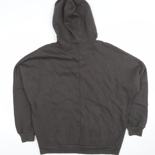 Marks and Spencer Women’s Black Pullover Hoodie Medium Cotton Blend
